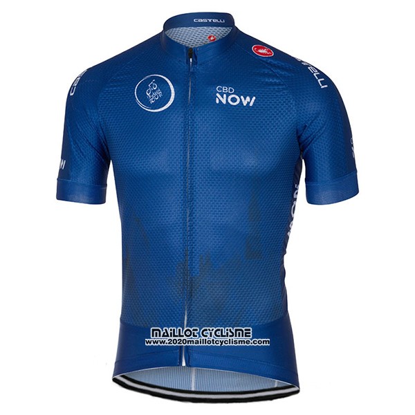 2017 Maillot Ciclismo Dubai Tour Profond Bleu Manches Courtes et Cuissard